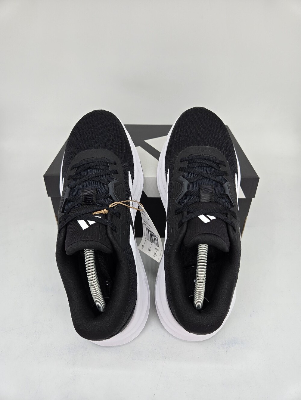 adidas Women's Galaxy 7 ID8765 Black White Running Shoes Size 6 - Picture 5 of 8